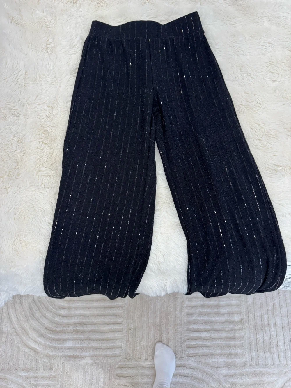 NWOT The Noli Shop Black sequin pants XS